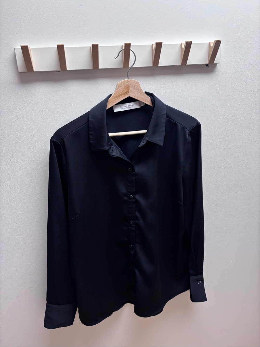 Maison Simons Long Sleeve Black Button-Down Shirt